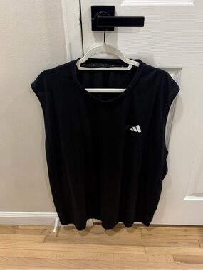 Adidas Black Sleeveless Athletic Tank Top Men Size 2XL
